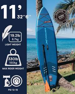 P.F <span class=keywords><strong>Prix</strong></span> d'usine OEM Planche de surf gonflable à double couche de 11 pieds, planche de <span class=keywords><strong>paddle</strong></span> gonflable avec pompe à air - Product Image 1