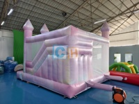 Gonflables de haute qualité Maison de rebond colorée Gonflables Videur Combo Glissière Gonflable Utilisé Châteaux Gonflables pour Enfants