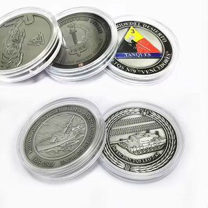 Medallas Conmemorativas Personalizadas de Sublimación de Primera Calidad con Acabado en Plata Antigua para Regalos de la Suerte y Exhibición de Colección - Product Image 3