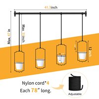 4 pièces cintres de plantes en fer réglables modernes avec pots en plastique enduit de poudre pour mur de fenêtre et plafond pour la maison et le jardin