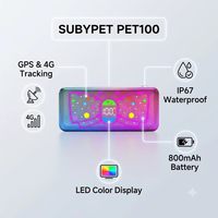 Guide de démarrage rapide du traceur intelligent pour animaux SUBYPET PT100 avec indicateur LED Bluetooth et explication détaillée de l'état