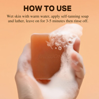 Savon de bronzage 125G Marque privée Éclaircissant pour la peau Nettoyant doux Lait nourrissant Savon d'élimination du bronzage au bois de santal