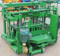 Machine automatique de fabrication de blocs creux et de pavés en béton QT 40 3A avec PLC et moteur hydraulique, garantie 1 an