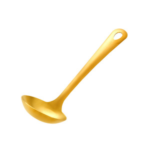 Ensemble d'ustensiles de cuisine en acier inoxydable plaqué or, 6 pièces, non magnétique, passe au lave-vaisselle, pour usage en cuisine - Product Image 2