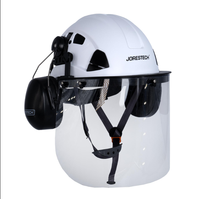 Casque de sécurité forestier avec visière et protège-oreilles, casque de protection pour travaux forestiers et industriels