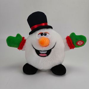 Super Soft Electric Christmas Snowman Santa Dancing Bear <b>Toy</b> Glow <b>Singing</b> Feature PP Cotton Filled Embroidered Technics Gift - Product Image 4