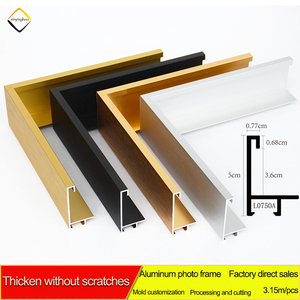 Décoration murale affiche personnalisée <span class=keywords><strong>Photo</strong></span> cadre flottant en métal cadre flottant en aluminium inachevé moulage pour peinture sur <span class=keywords><strong>toile</strong></span> - Product Image 2