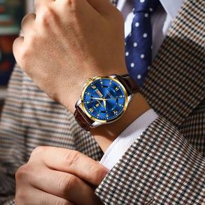 Orologio da 855 POEDAGAR per uomo <span class=keywords><strong>di</strong></span> lusso elegante orologio da uomo impermeabile a doppio calendario da uomo con luce notturna luminosa - Product Image 3