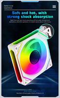Nouveau design 12V RGB Argb PC ventilateur 120mm en plastique bureau ordinateur de jeu refroidisseur de boîtier avec dissipateur thermique CPU 120mm