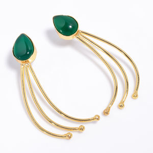 Cadeau de mode pour femmes bijoux en laiton plaqué or 14k bijoux faits à la main en laiton fabricant de bijoux en laiton antique - Product Image 1