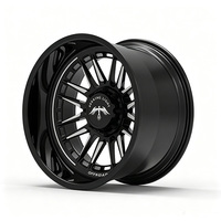Jantes forgées noires brillantes 24X14 26X12 26X14 26X16 28X16 30X16 6x139.7 6x5.5 8x165.1 8x6.5 8x180 pour Silverado 1500 2500 3500