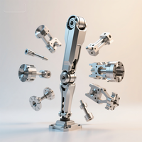 Pièces et accessoires robotisés usinés par électroérosion à fil CNC, prêts pour salle blanche (acier inoxydable, aluminium), pour la maintenance des lignes d'assemblage, usinage TUV