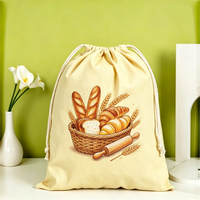Sac de transport personnalisé en tissu avec cordon de serrage, motif dessin animé, grande taille, avec poignée, léger et réutilisable, pour organiser les petits articles et les cadeaux d'événements