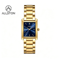 Montres pour femmes, cadran carré simple et sportif, bracelet en acier inoxydable, cadran vert 18 mm, quartz, résistantes à l'eau 3 BAR, fabrication sur mesure.