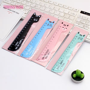 Regla de <span class=keywords><strong>costura</strong></span> <span class=keywords><strong>para</strong></span> dibujo de gato, regla recta de <span class=keywords><strong>madera</strong></span> <span class=keywords><strong>para</strong></span> estudiantes, papelería, bonita, <span class=keywords><strong>para</strong></span> cara de gato, 305 - Product Image 4