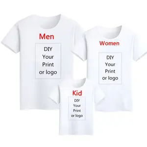 100% pamuk özelleştirilmiş tişört çift hediyeler kadın erkek yaz kısa kollu DIY tasarım fotoğraf veya Logo Harajuk Tees gömlek Tops