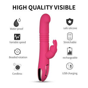 Hot Wireless Thrusitng vibratori per adulti prodotto G Spot coniglio vibratore giocattolo del sesso per le donne - Product Image 3