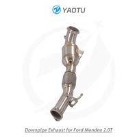 Downpipe Baja Tahan Karat YT dengan Katalis Tiga Arah Cocok untuk Ford Mondeo 2.0T