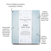 Neues Erinnerungs- und Meilensteinbuch für Neugeborene – Baby-Fotoalbum und personalisiertes Tagebuch für Schwangerschaft und Baby