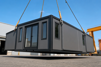 Maison conteneur portable sur roues, mini-maison mobile pour le camping en plein air et les voyages