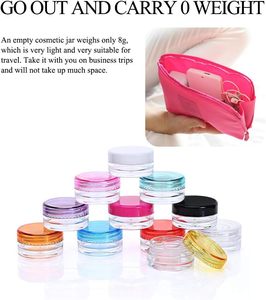 Envase Transparente para Cosméticos y Productos Farmacéuticos, Tarro Redondo de Plástico PS con Tapa Estándar - Product Image 5