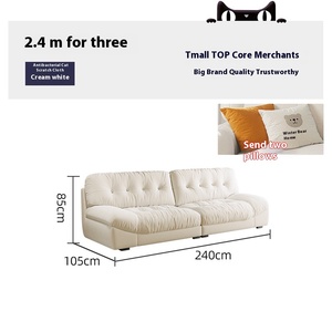 <span class=keywords><strong>Baxter</strong></span> Kem vải cắt <span class=keywords><strong>sofa</strong></span> thiết lập với công nghệ mở rộng cho căn hộ nhỏ phổ biến trên Internet đầy miếng bọt biển - Product Image 3