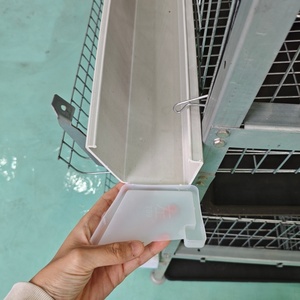 Gabbia per Polli a 4 Piani con 4 Porte, Capacità 128 Uccelli, Tipo H, per Allevamento, Gabbia a Batteria Antiruggine per Galline Ovaiole - Product Image 3