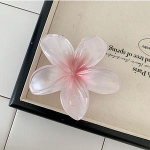 高品质多色夏季海滩必备发饰海滩热带花卉发夹女式女孩发夹 - Product Image 6