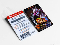 Cartes à gratter personnalisées avec impression sérigraphique sur plastique pour la promotion, les jeux et les bons cadeaux