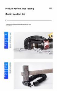 Candado de Cadena <span class=keywords><strong>para</strong></span> <span class=keywords><strong>Bicicleta</strong></span> con Combinación de 5 Dígitos, Candado de Alta Seguridad <span class=keywords><strong>para</strong></span> Bicicletas, Motocicletas, Puertas, Portones, Vallas y Parrillas - Product Image 4