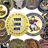 Pièce de défi de collection gravée en 3D avec logo personnalisé Pièce commémorative en métal gaufré