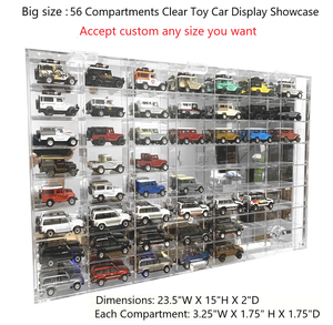 Clear Acrylic <strong>Display</strong> <strong>Case</strong> <strong>Rack</strong> for 1/64 Scale Hot Toy Cars Wheels <strong>Display</strong> <strong>Case</strong> Wall Cabinet <strong>Rack</strong> - Product Image 6