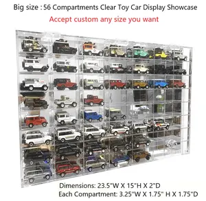 Şeffaf akrilik vitrin raf 1/64 ölçekli sıcak oyuncak arabalar Matchbox tekerlekler vitrinin duvar kabin rafı