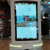 Robot publicitaire grand écran, Robot de livraison de nourriture intelligent, Robot d'hôtel, Robot de service