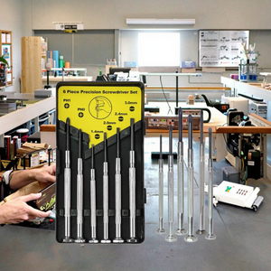 Mini 6 pezzi personalizzabili in plastica con finitura cromata Set di cacciaviti per cacciavite di precisione per riparazione di cellulari fai da te - Product Image 3