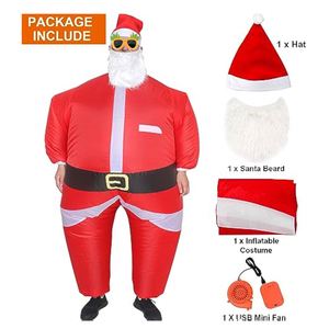 Costume de Père Noël créatif et amusant pour adulte unisexe, gonflable, pour Noël - Product Image 3