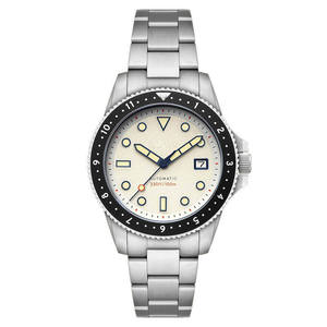Reloj de Hombre de 41 mm con Movimiento Mecánico Automático Seiko, Cristal de Zafiro, Correa de Acero Inoxidable, Caja de Aleación, 20 mm, Luminoso, Analógico - Product Image 1