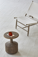 Table basse en bois de style traditionnel, petit bateau, chic ethnique, mobilier antique, marque Sintesi, modèle A1974 pour salon et salle à manger