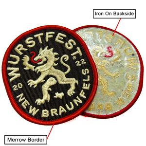 Écussons brodés personnalisés avec logo, échantillon gratuit, accessoires vestimentaires, fleurs brodées, badges thermocollants pour cadeaux d'amis - Product Image 4