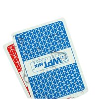 Jeu de cartes de poker WPT, entièrement personnalisé, en plastique PVC imperméable, finition mate, grand format, spécialement conçu pour les tournois de Texas à domicile
