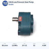 Tête de pompe à engrenages CB B 80, 80 LPM, 2,5 Mpa, en fonte, pour lubrification de machines-outils, sans moteur, pour constructeurs de machines
