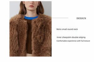 <span class=keywords><strong>Cappotto</strong></span> Casual da <span class=keywords><strong>donna</strong></span> in pelle <span class=keywords><strong>di</strong></span> <span class=keywords><strong>pelliccia</strong></span> girocollo importato <span class=keywords><strong>pelliccia</strong></span> Tuscan lunga inverno in vera lana alla moda <span class=keywords><strong>pelliccia</strong></span> invernale da <span class=keywords><strong>donna</strong></span> - Product Image 4