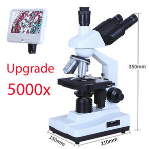 ディーティン生物用三眼複合LED顕微鏡 5000倍拡大 1920x1080 LCD解像度 研究室用 - Product Image 2