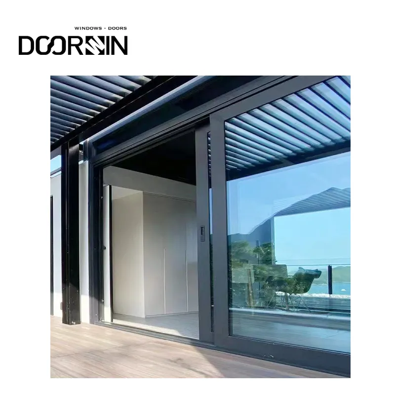 energy efficiency hot sell good price of fully tempered double glazing glass of lift sliding door