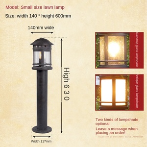 Porches exteriores antiguos de gran tamaño, postes para patios y jardines, Pilar impermeable de aluminio fundido a presión de bronce moderno para exteriores - Product Image 6