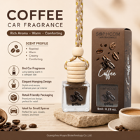 8ml Hangende Auto Luchtverfrisser Glazen Flesje Houten Dop Vloeibare Diffuser Langdurige Geur Geurverwijdering Luxe Stijl Privélabel