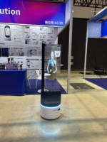 Quiosco Robótico Inteligente Transparente Autónomo con Pantalla LCD, Función OEM SDK para Promoción y Eventos en Tiendas Minoristas y Centros Comerciales
