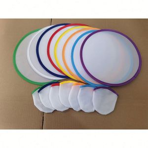 Disque volant en nylon souple imprimé sur mesure, avec pochette pour éventail pliant rond en nylon, cadeau promotionnel pliable - Product Image 5