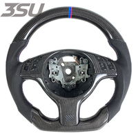 Volant sport en fibre de carbone pour BMW E46 E39 E36 M3, intérieur de voiture avec cuir perforé