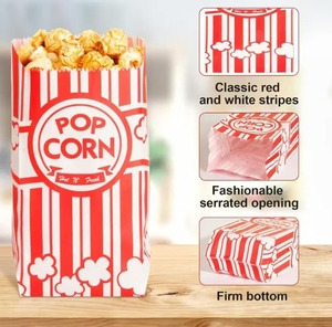Eco-Friendly Greaseproof Reusable <strong>Popcorn</strong> &amp; Pet Food Packaging Bags Recycled Materials for Family Movie Nights Pizza Sushi More - Product Image 3